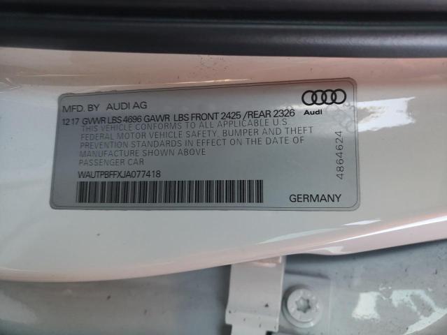 Photo 12 VIN: WAUTPBFFXJA077418 - AUDI A3 