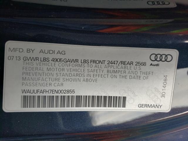 Photo 9 VIN: WAUUFAFH7EN002855 - AUDI A5 