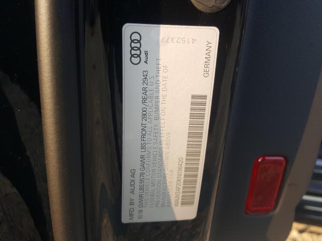 Photo 9 VIN: WAUV2AF20KN036420 - AUDI A7 SPORTBACK 