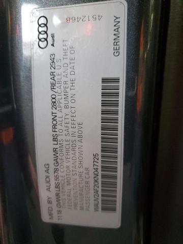 Photo 11 VIN: WAUV2AF20KN047725 - AUDI A7 