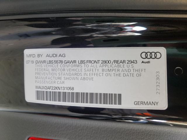 Photo 9 VIN: WAUV2AF22KN131058 - AUDI A7 