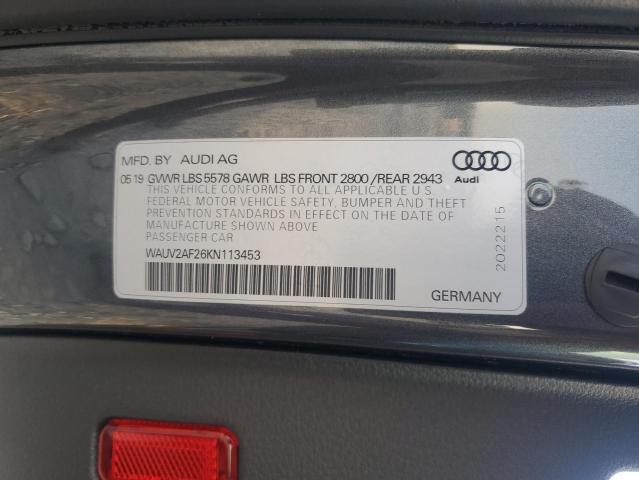 Photo 11 VIN: WAUV2AF26KN113453 - AUDI A7 PRESTIG 