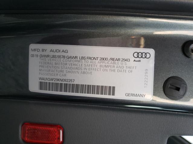 Photo 9 VIN: WAUV2AF29KN092257 - AUDI A7 