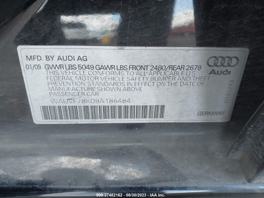 Photo 8 VIN: WAUVF78K09A186484 - AUDI A4 