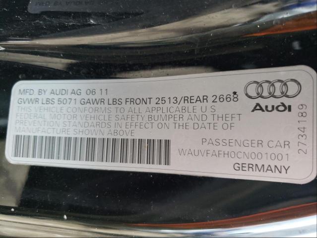 Photo 9 VIN: WAUVFAFH0CN001001 - AUDI A5 PRESTIG 