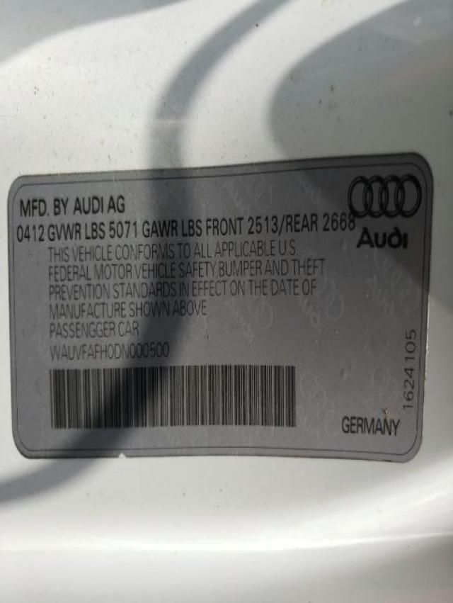 Photo 9 VIN: WAUVFAFH0DN000500 - AUDI A5 PRESTIG 