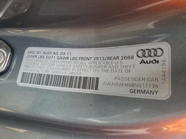 Photo 9 VIN: WAUVFAFH6BN017735 - AUDI A5 PRESTIG 