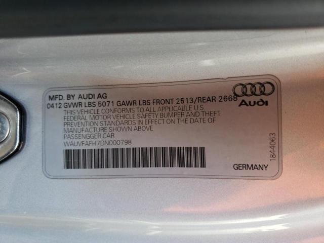 Photo 9 VIN: WAUVFAFH7DN000798 - AUDI A5 PRESTIG 