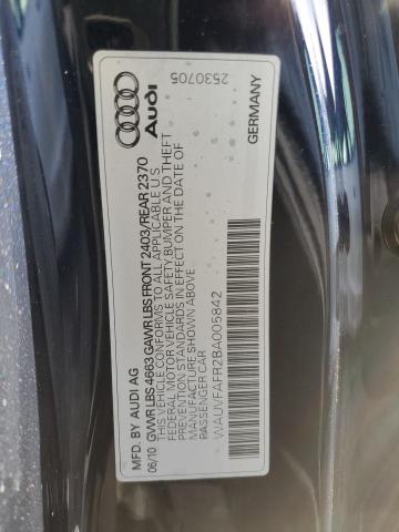 Photo 12 VIN: WAUVFAFR2BA005842 - AUDI A5 