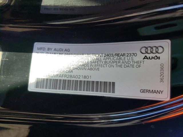 Photo 9 VIN: WAUVFAFR2BA021801 - AUDI A5 PRESTIG 