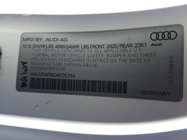 Photo 9 VIN: WAUVFAFR5DA035744 - AUDI A5 PRESTIG 