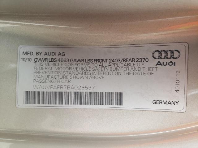 Photo 9 VIN: WAUVFAFR7BA029537 - AUDI A5 PRESTIG 