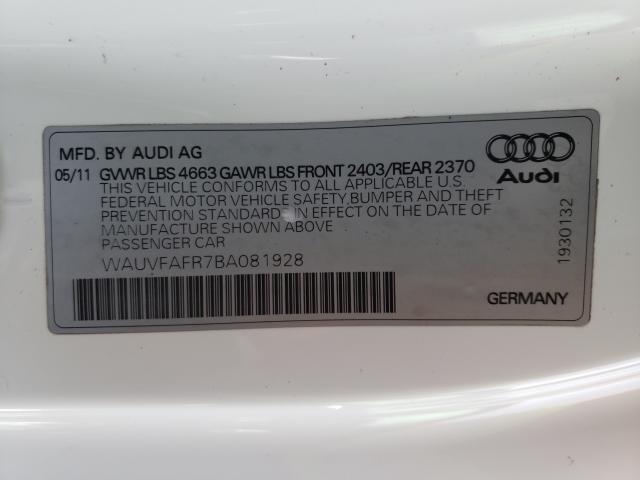 Photo 9 VIN: WAUVFAFR7BA081928 - AUDI A5 PRESTIG 