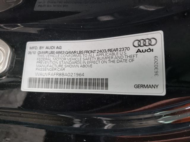 Photo 9 VIN: WAUVFAFR8BA021964 - AUDI A5 PRESTIG 