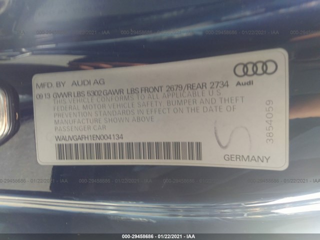 Photo 8 VIN: WAUVGAFH1EN004134 - AUDI S5 