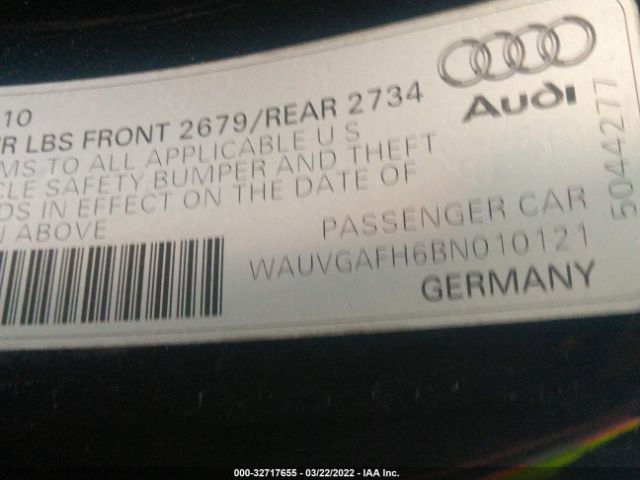 Photo 8 VIN: WAUVGAFH6BN010121 - AUDI S5 