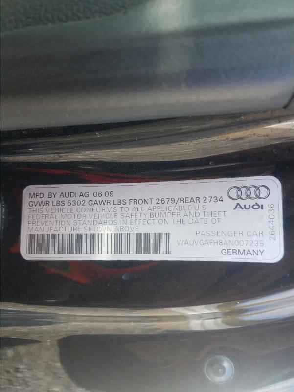 Photo 9 VIN: WAUVGAFH8AN007235 - AUDI S5 PRESTIG 