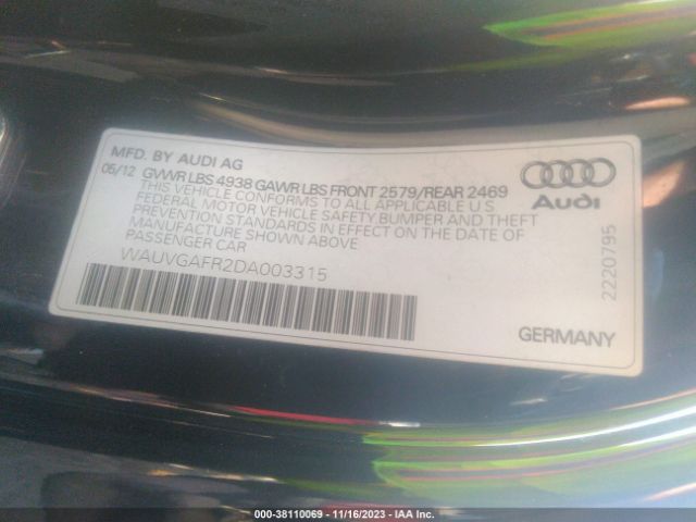 Photo 8 VIN: WAUVGAFR2DA003315 - AUDI S5 