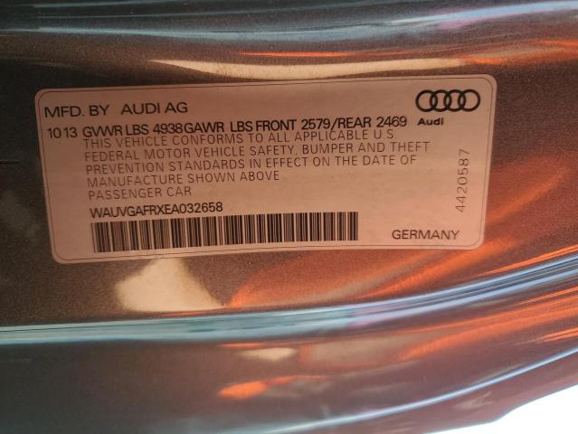 Photo 11 VIN: WAUVGAFRXEA032658 - AUDI S5 PRESTIG 