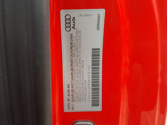 Photo 9 VIN: WAUVVAFR5BA076102 - AUDI S5 PRESTIG 