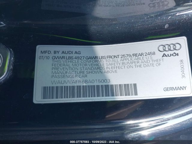 Photo 8 VIN: WAUVVAFR6BA015003 - AUDI S5 