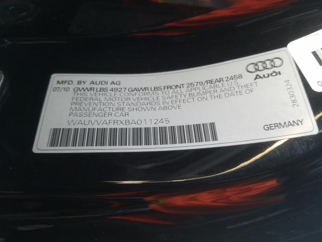 Photo 9 VIN: WAUVVAFRXBA011245 - AUDI S5 