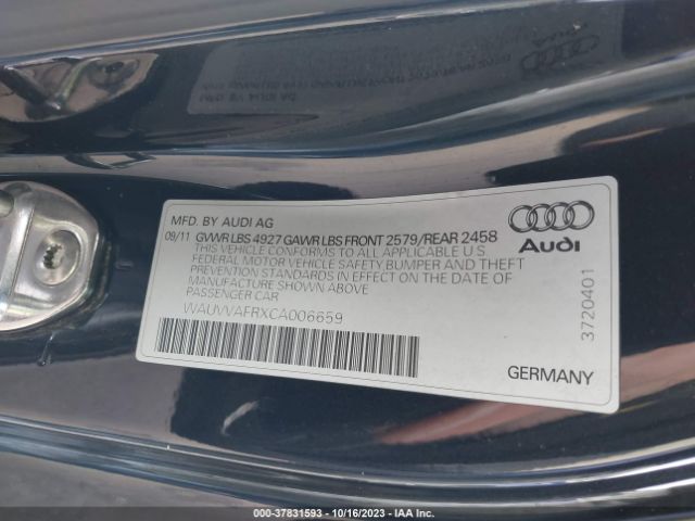 Photo 8 VIN: WAUVVAFRXCA006659 - AUDI S5 