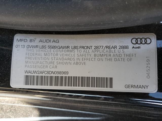 Photo 9 VIN: WAUW2AFC8DN098969 - AUDI S7 PREMIUM 