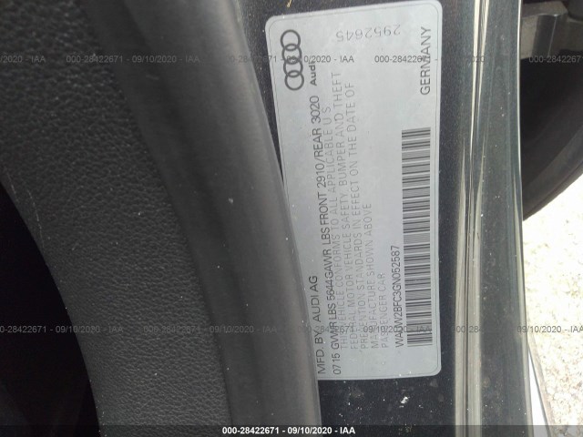 Photo 8 VIN: WAUW2BFC3GN052587 - AUDI S7 SPORTBACK 