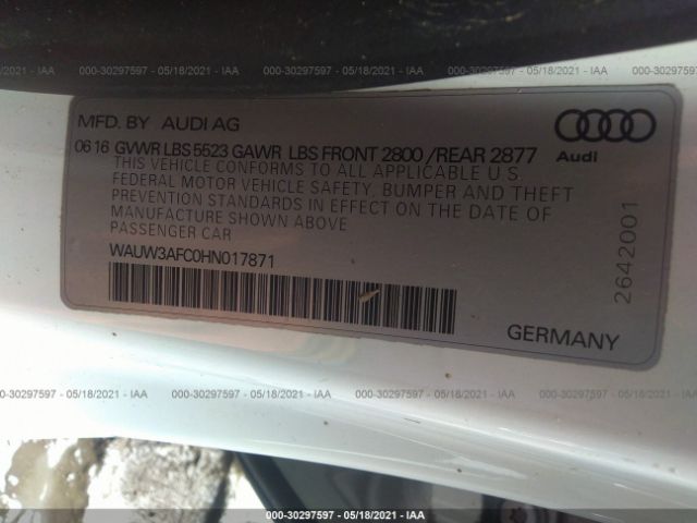 Photo 8 VIN: WAUW3AFC0HN017871 - AUDI A7 