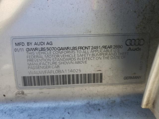 Photo 9 VIN: WAUWFAFL0BA114025 - AUDI A4 PREMIUM 