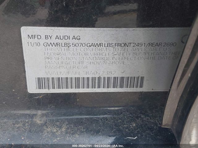 Photo 8 VIN: WAUWFAFL1BA072352 - AUDI A4 