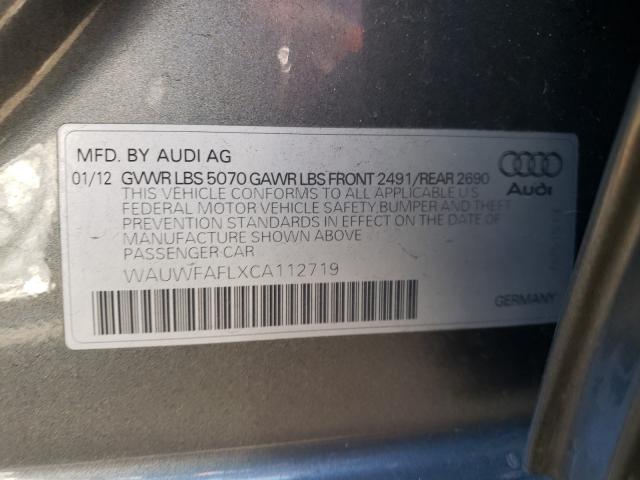 Photo 9 VIN: WAUWFAFLXCA112719 - AUDI A4 PREMIUM 