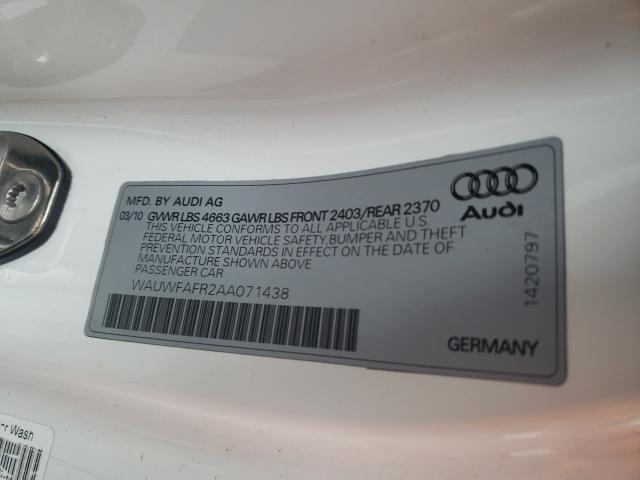 Photo 9 VIN: WAUWFAFR2AA071438 - AUDI A5 