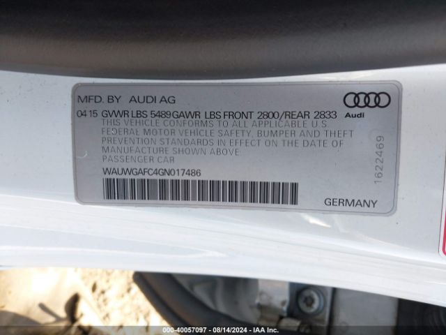 Photo 8 VIN: WAUWGAFC4GN017486 - AUDI A7 