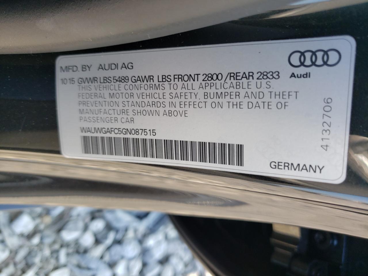 Photo 11 VIN: WAUWGAFC5GN087515 - AUDI A7 