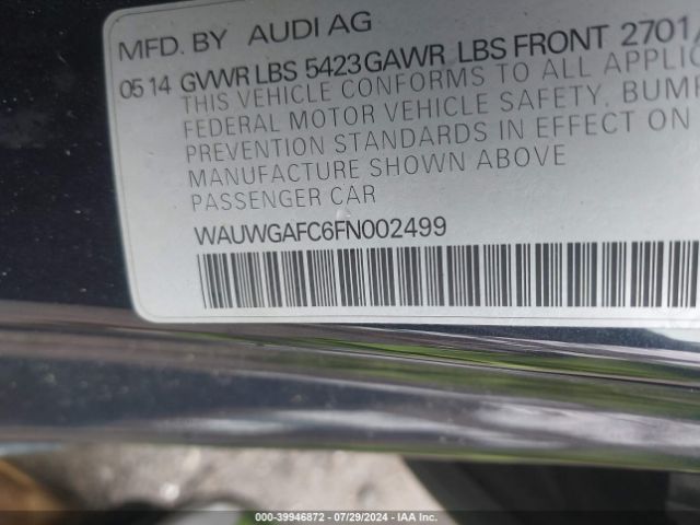 Photo 8 VIN: WAUWGAFC6FN002499 - AUDI A7 