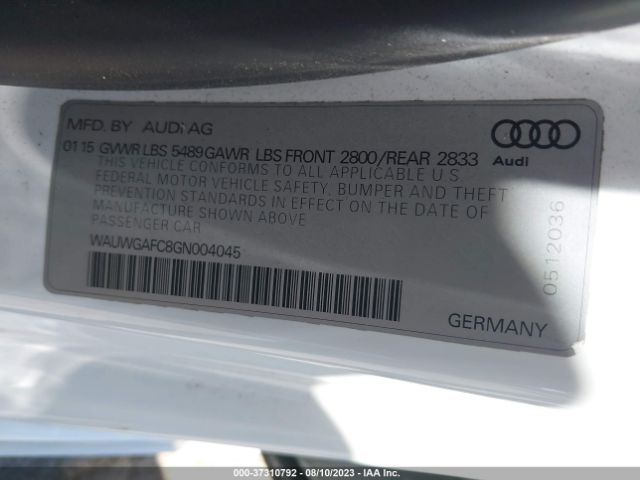 Photo 8 VIN: WAUWGAFC8GN004045 - AUDI A7 