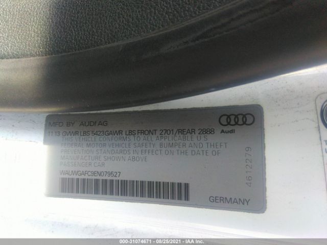 Photo 8 VIN: WAUWGAFC9EN079527 - AUDI A7 