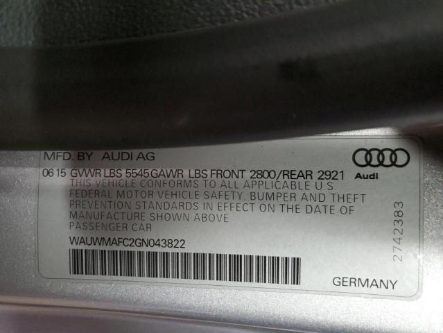 Photo 11 VIN: WAUWMAFC2GN043822 - AUDI A7 PREMIUM 