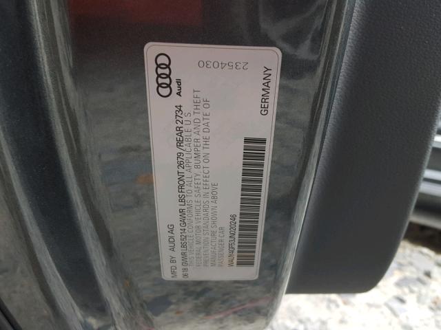 Photo 9 VIN: WAUY4GF53JN020246 - AUDI S5 PREMIUM 