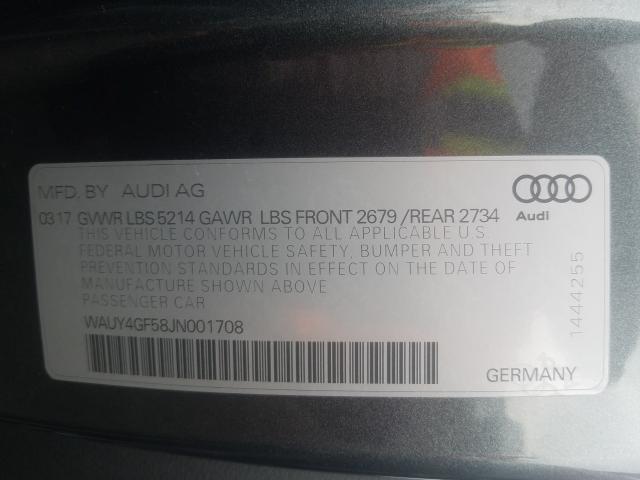 Photo 9 VIN: WAUY4GF58JN001708 - AUDI S5 PREMIUM 