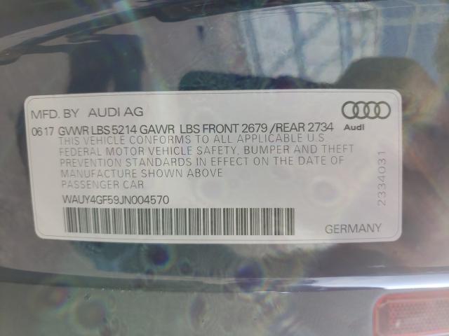 Photo 9 VIN: WAUY4GF59JN004570 - AUDI S5 PREMIUM 