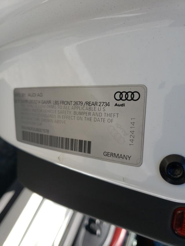 Photo 9 VIN: WAUY4GF5XJN001578 - AUDI S5 PREMIUM 