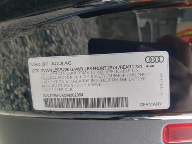 Photo 9 VIN: WAUY4GF5XMN002394 - AUDI S5 PRESTIG 