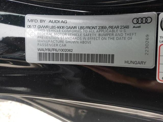 Photo 9 VIN: WAUY8LFF6J1002062 - AUDI A3 PREMIUM 