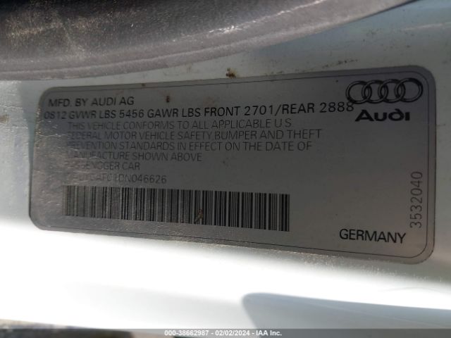 Photo 8 VIN: WAUYGAFC1DN046626 - AUDI A7 