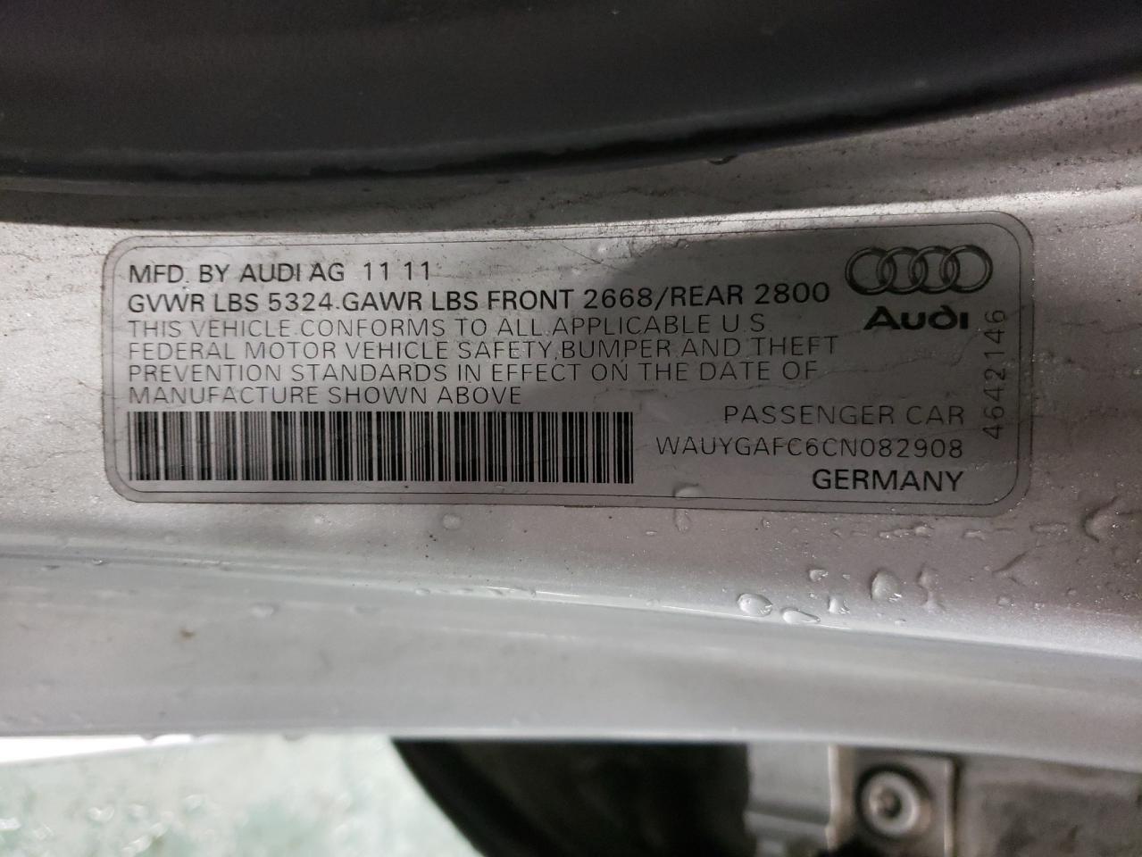 Photo 11 VIN: WAUYGAFC6CN082908 - AUDI A7 