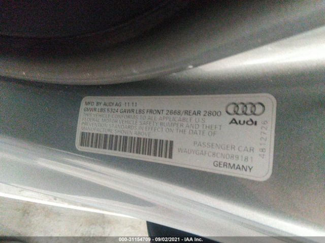 Photo 8 VIN: WAUYGAFC8CN089181 - AUDI A7 