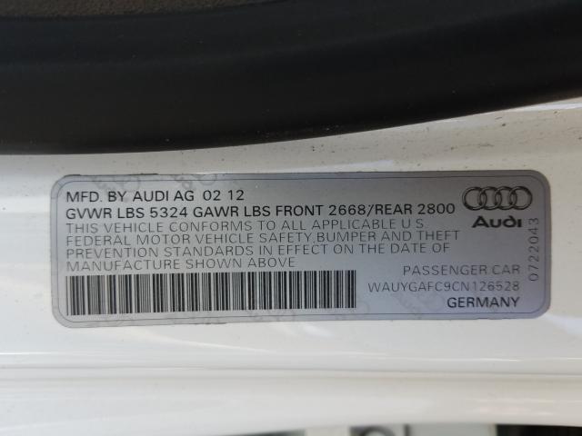 Photo 9 VIN: WAUYGAFC9CN126528 - AUDI A7 PREMIUM 